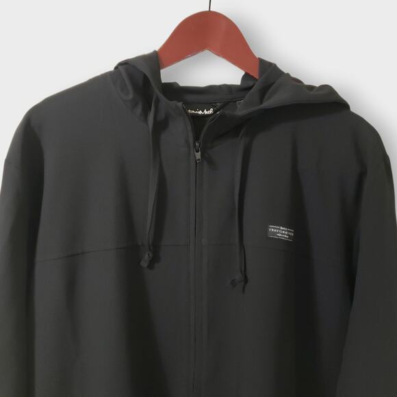 NWT Travis Mathew x Bacardi Wanderlust Full Zip Hooded Jacket Black Sz XL - Picture 2 of 16